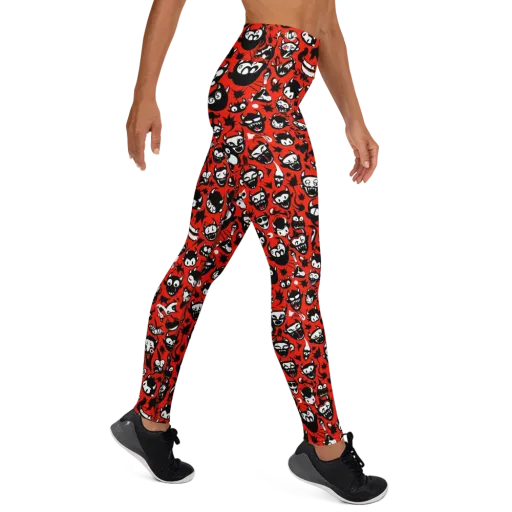 Inferno Imp on a Yoga Leggings