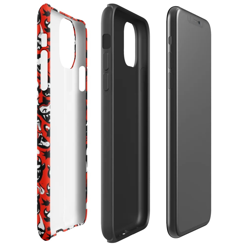 Inferno Imp on Tough Case for iPhone® — Right