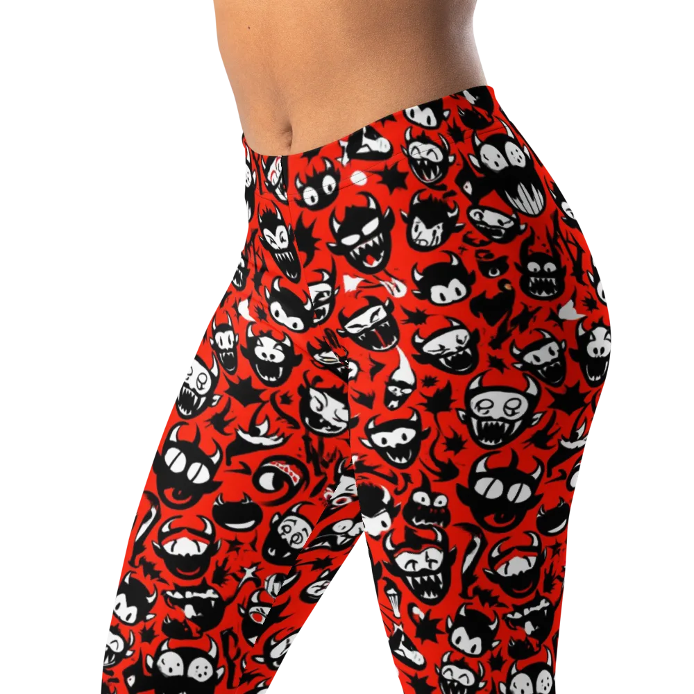 Inferno Imp on Leggings — Left Front