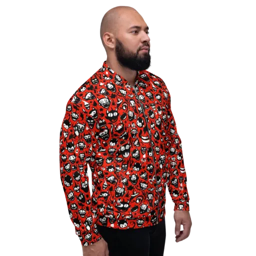 Inferno Imp on a Bomber Jacket