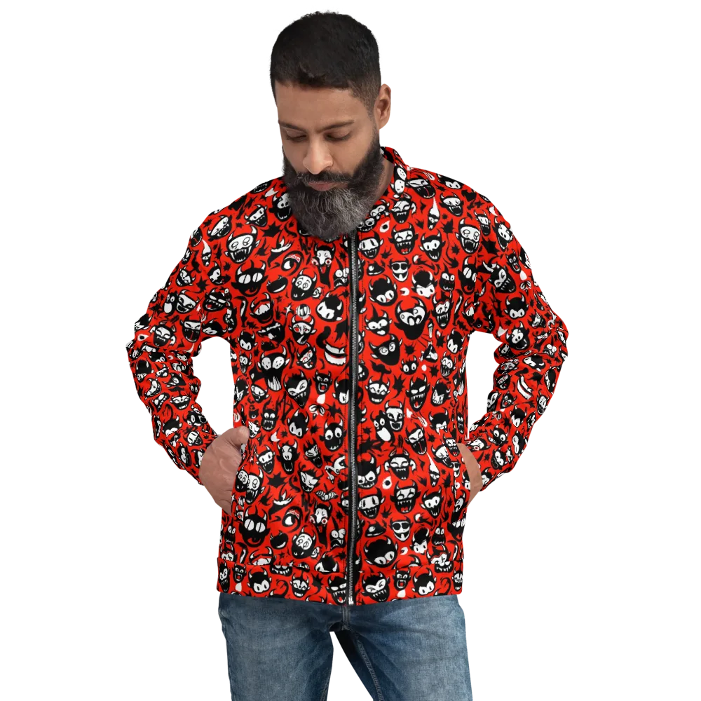 Inferno Imp on Bomber Jacket — Front
