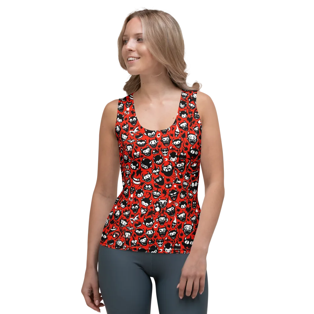 Inferno Imp on Women's Tank Top — Front