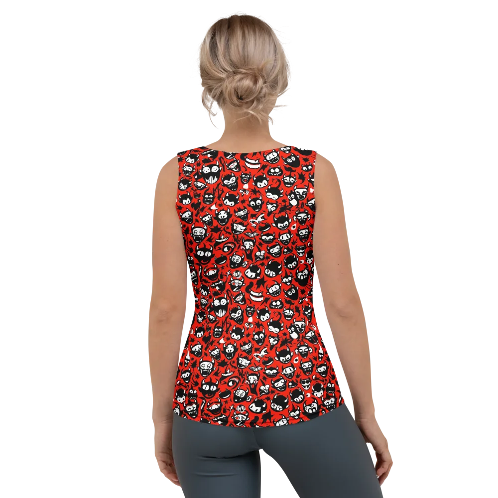 Inferno Imp on Women's Tank Top — Back