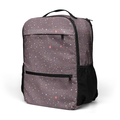 Plum Comet on a Utility Backpack