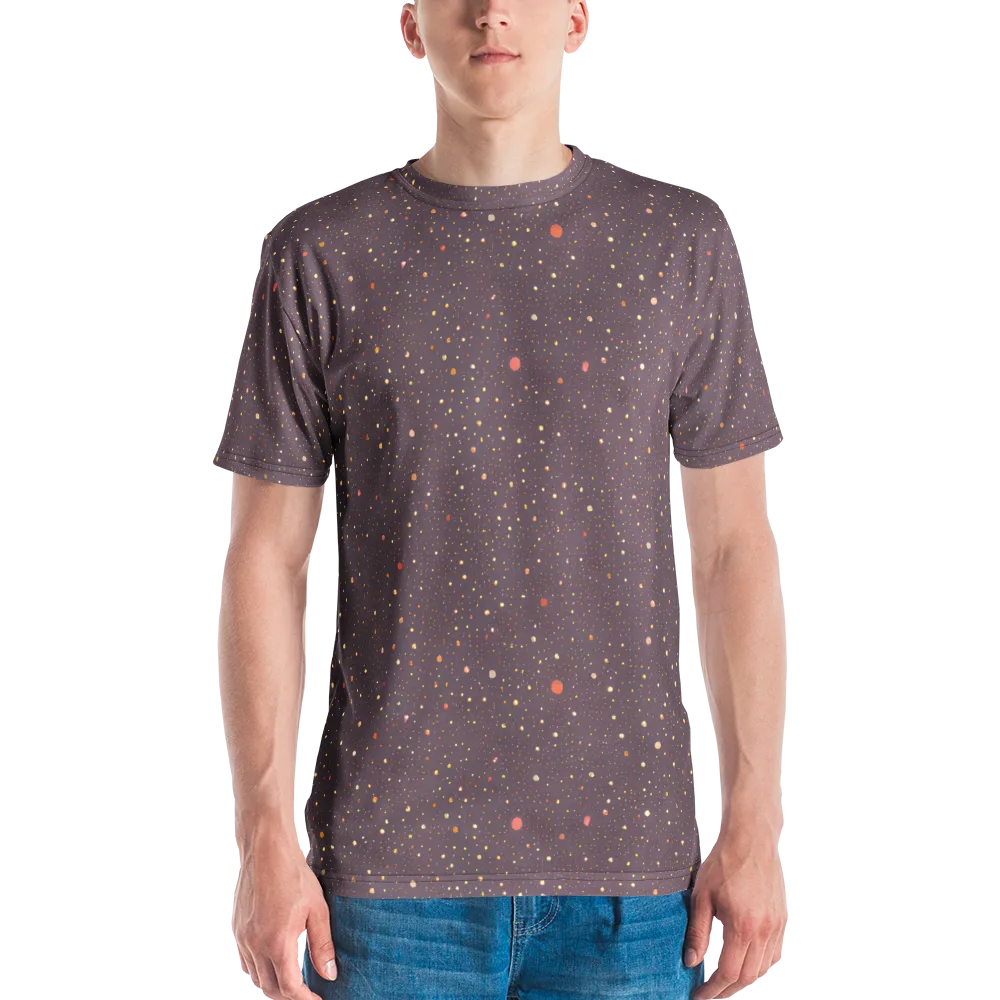 Plum Comet on Men's Crew Neck T-Shirt — Front