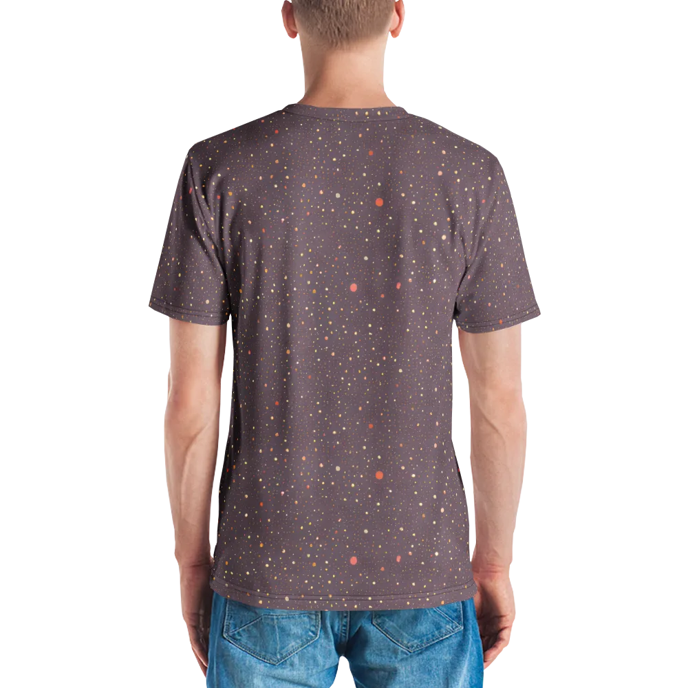 Plum Comet on Men's Crew Neck T-Shirt — Back