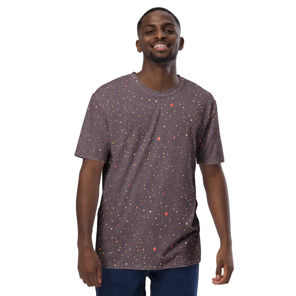 Plum Comet on Men's Crew Neck T-Shirt — Front
