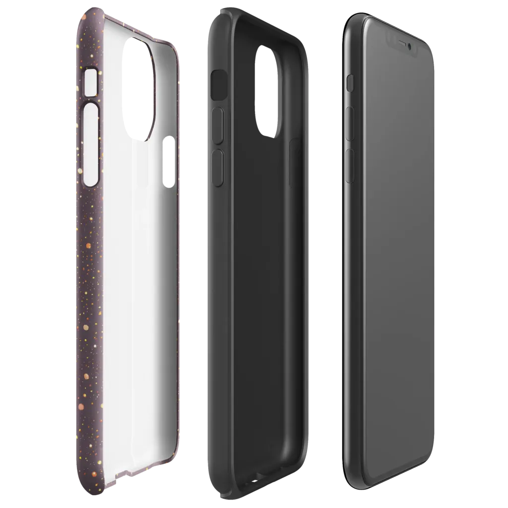 Plum Comet on Tough Case for iPhone® — Right