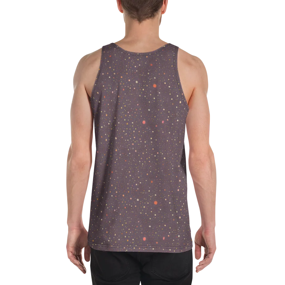 Plum Comet on Men's Tank Top — Back