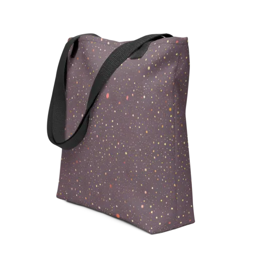 Plum Comet on a Tote Bag