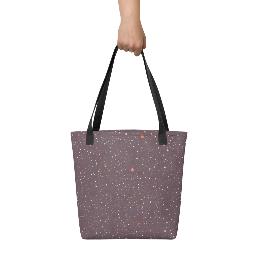 Plum Comet on Tote Bag — Front