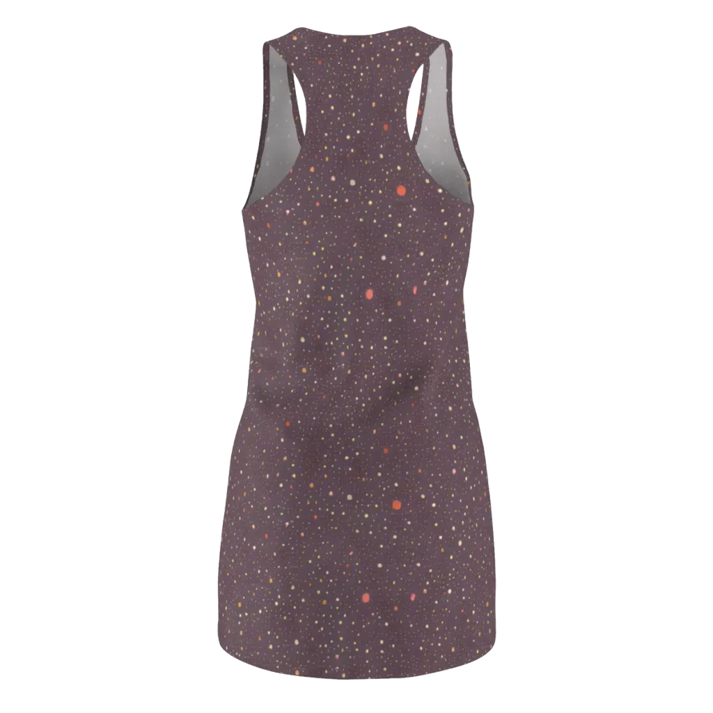 Plum Comet on Racerback Dress — Back