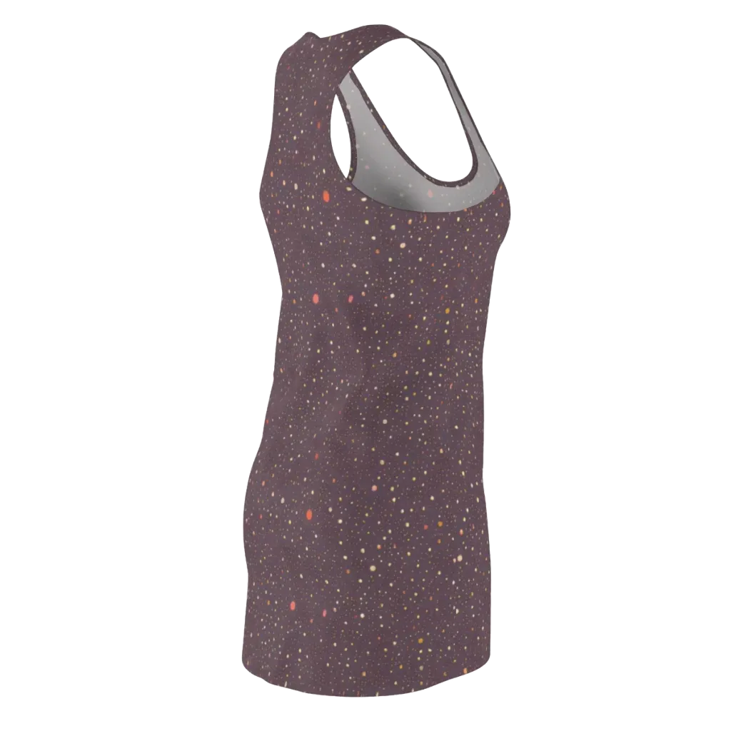 Plum Comet on Racerback Dress — Back Side