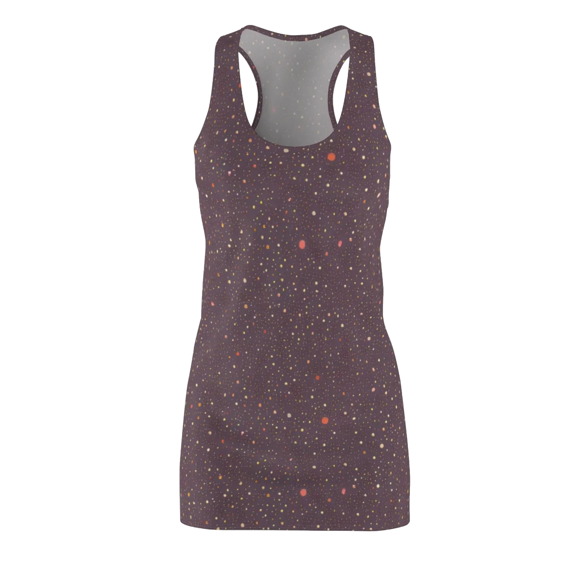 Plum Comet on Racerback Dress — Front