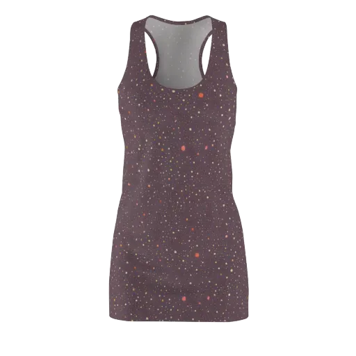 Plum Comet on a Racerback Dress