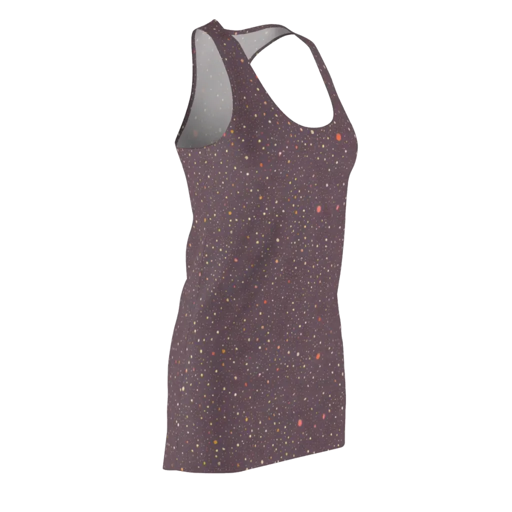 Plum Comet on Racerback Dress — Front Side