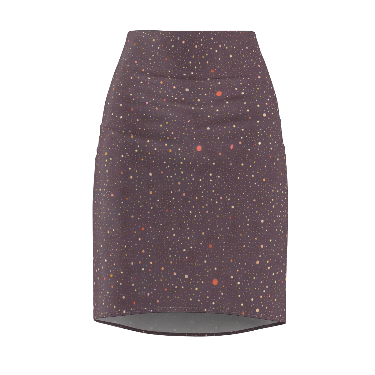 Plum Comet on Pencil Skirt — Front