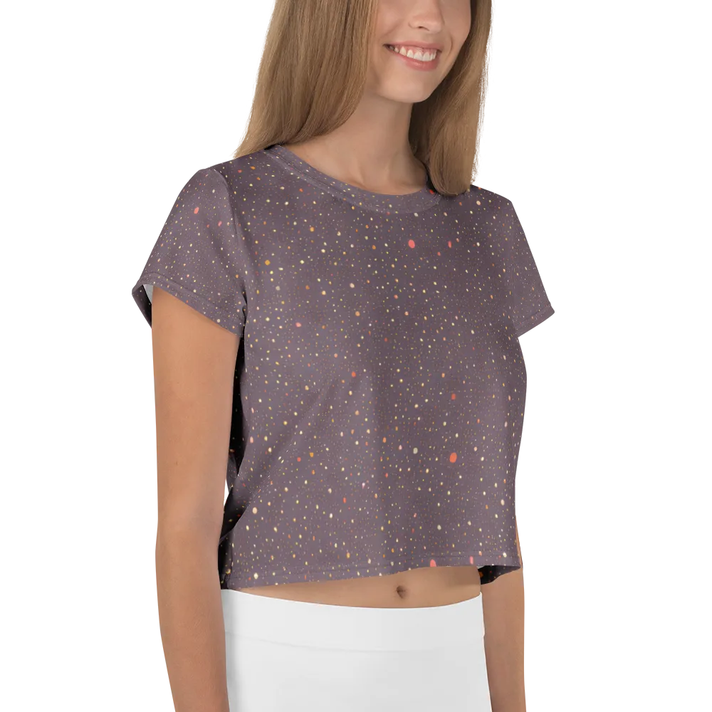Plum Comet on Crop Tee — Right