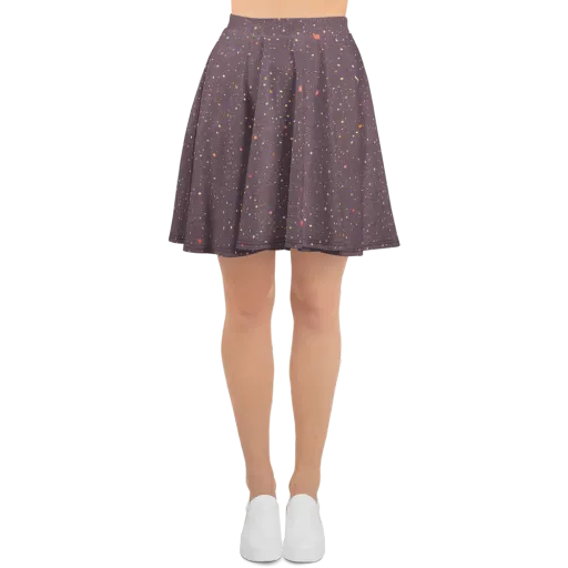 Plum Comet on a Skater Skirt