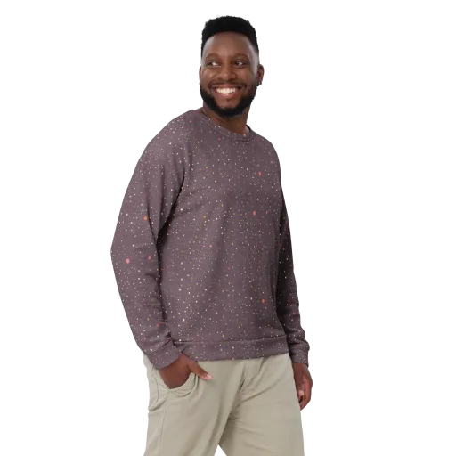 Plum Comet on a Sweatshirt