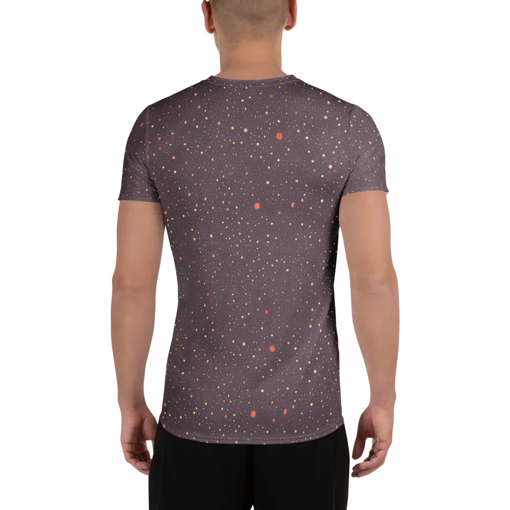 Plum Comet on Men's Athletic T-Shirt — Back