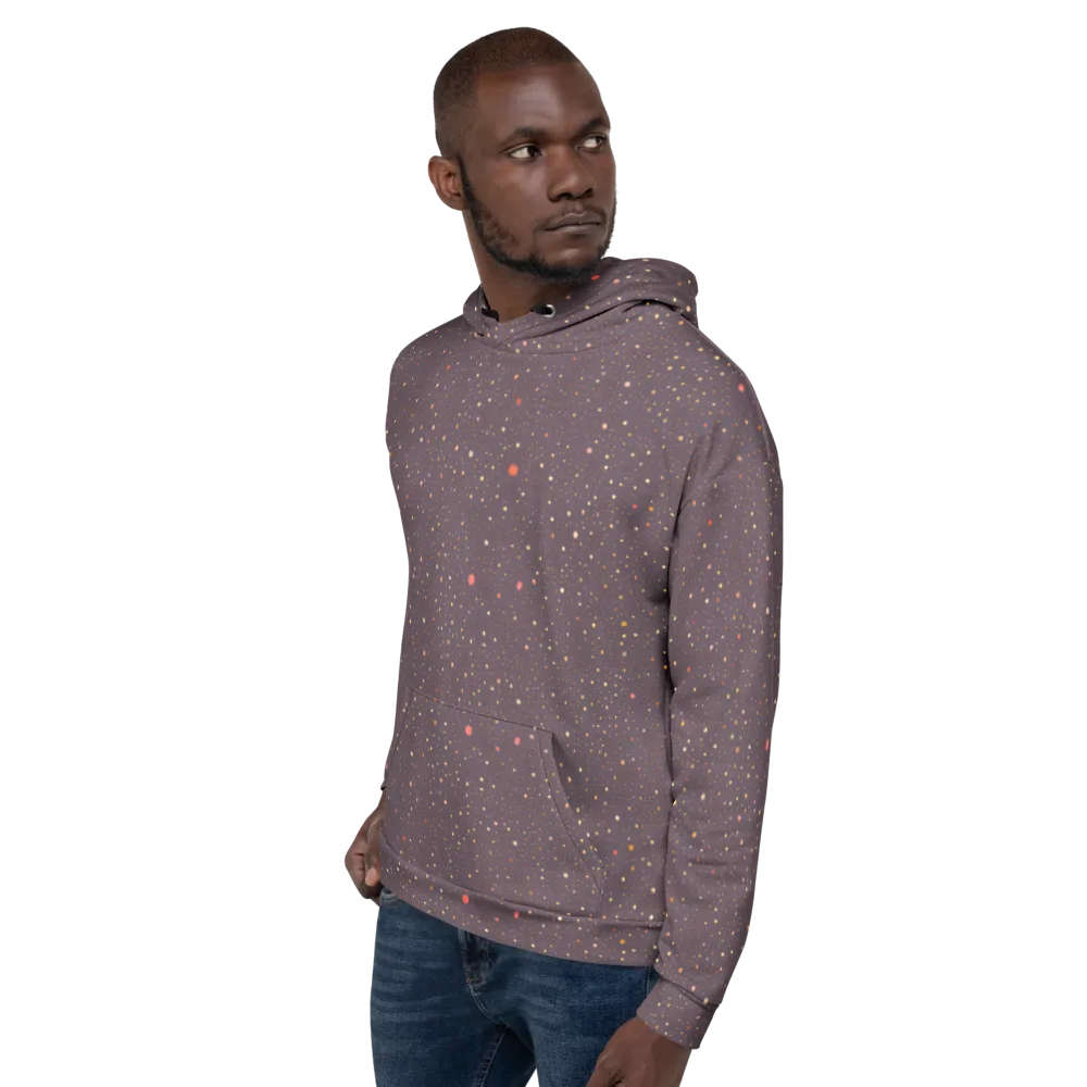 Plum Comet on Hoodie — Left