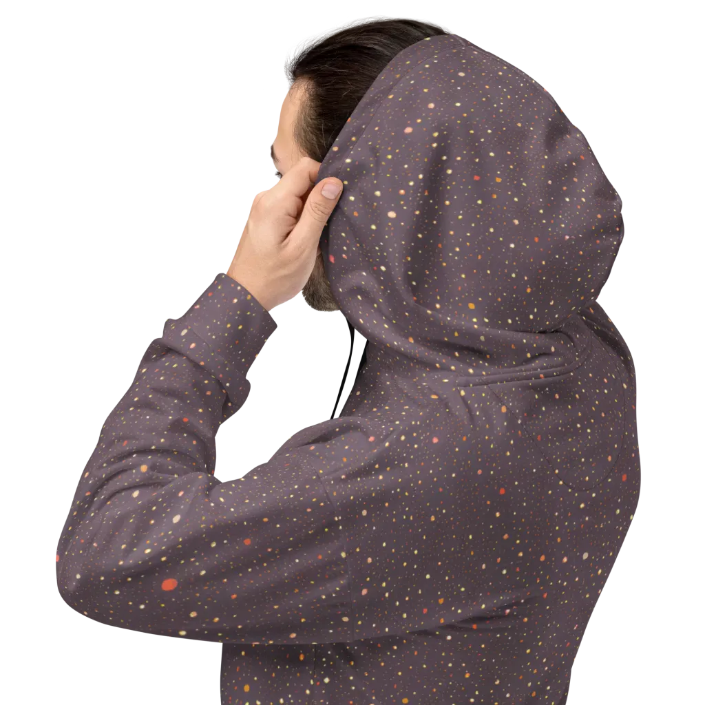 Plum Comet on Hoodie — Back