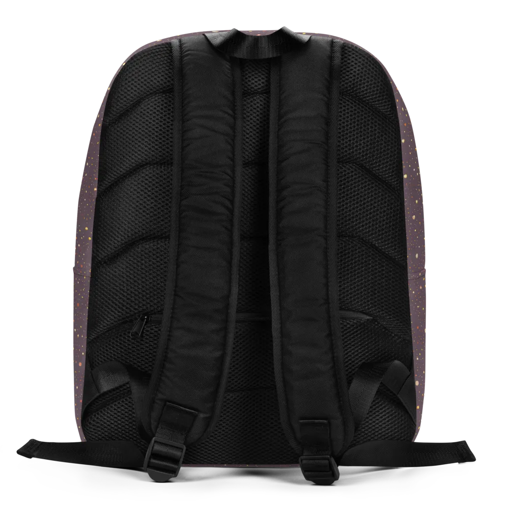 Plum Comet on Minimalist Backpack — Back