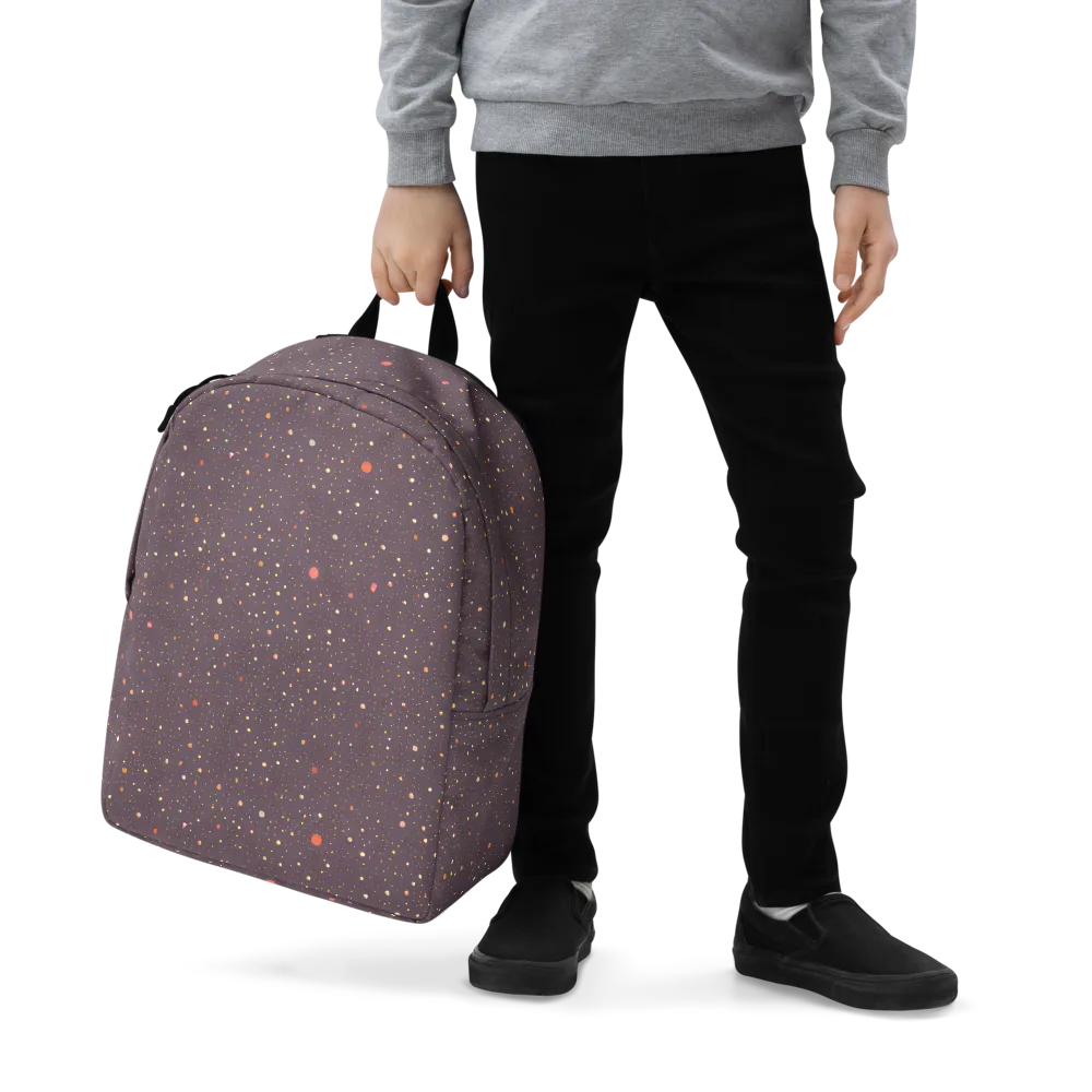 Plum Comet on Minimalist Backpack — Zoomed-in