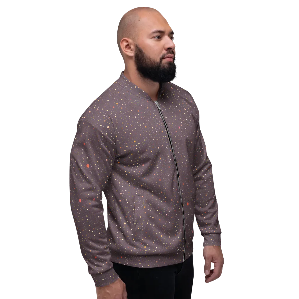 Plum Comet on Bomber Jacket — Right