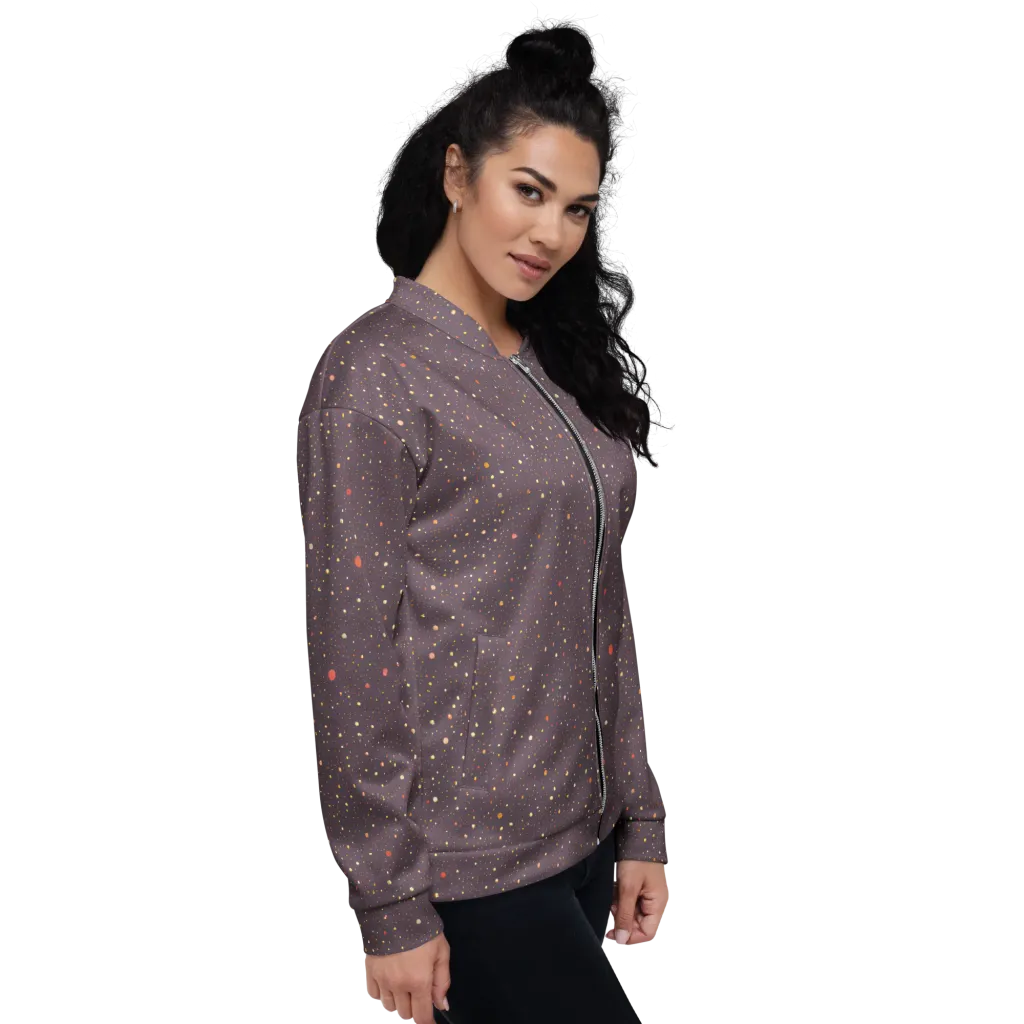 Plum Comet on Bomber Jacket — Right