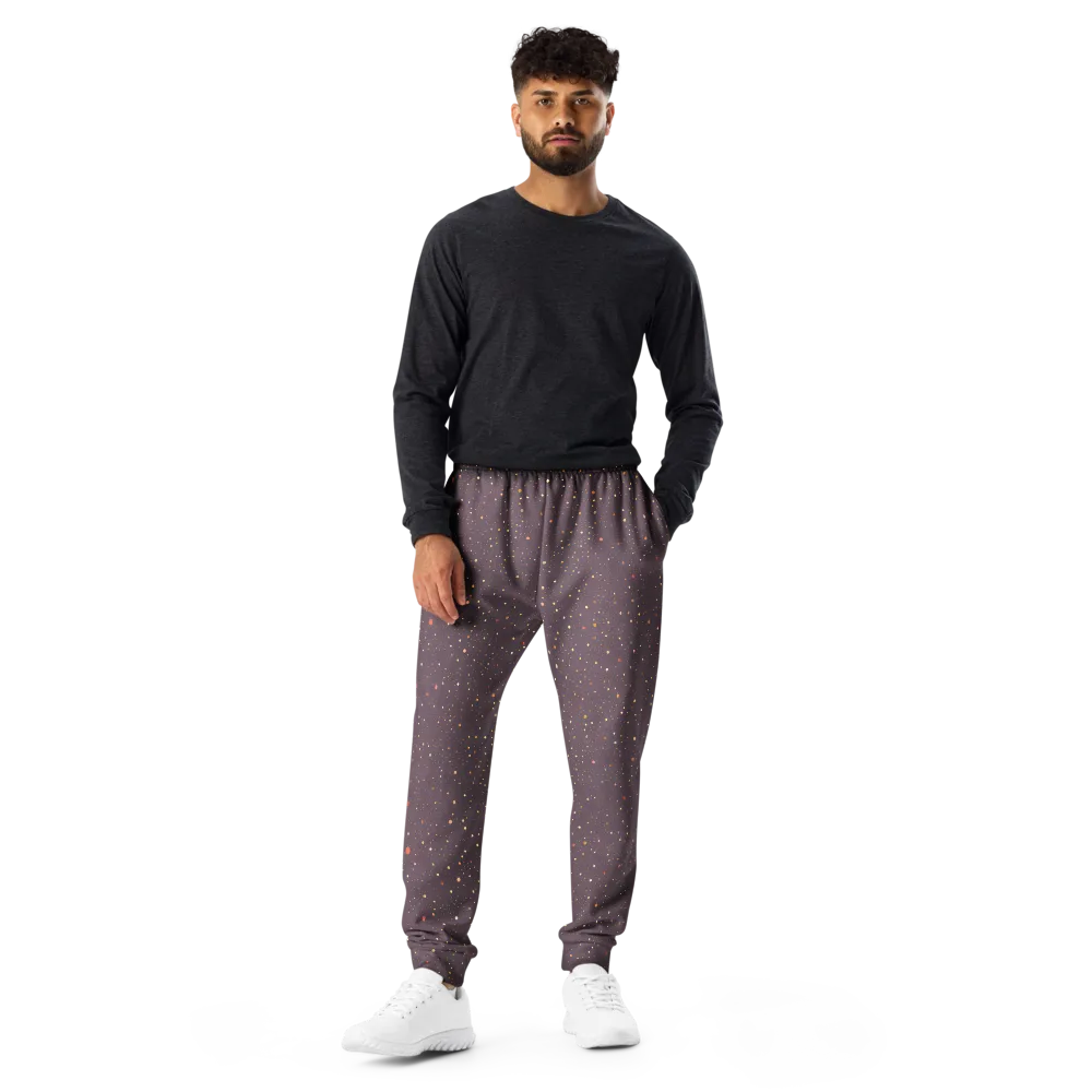 Plum Comet on Men's Joggers — Front