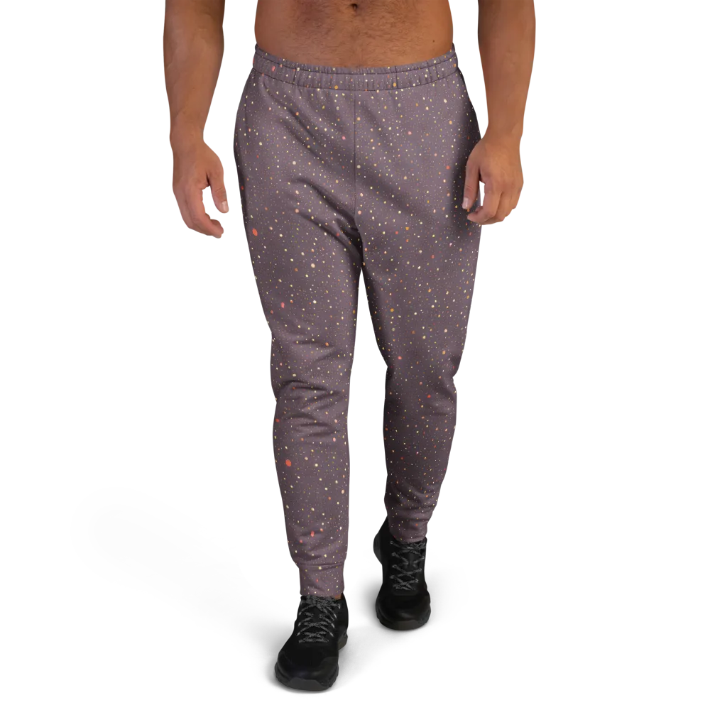 Plum Comet on Men's Joggers — Front