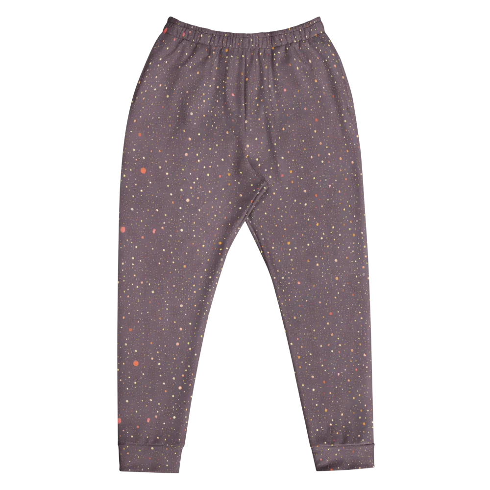 Plum Comet on Men's Joggers — Front