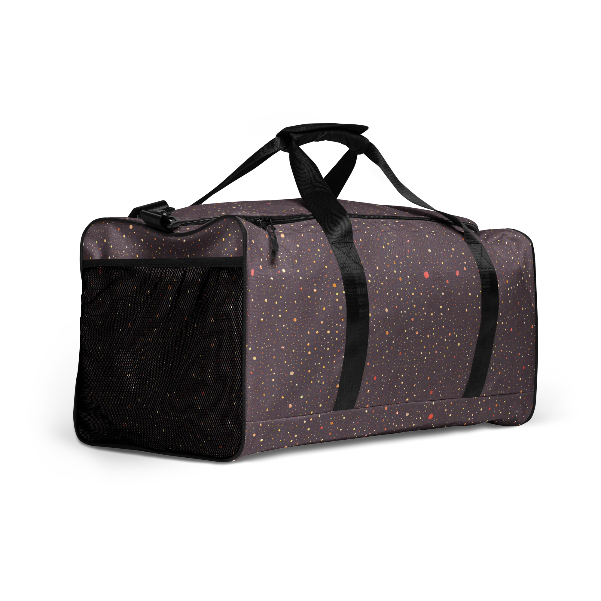 Plum Comet on Duffle Bag — Right Front