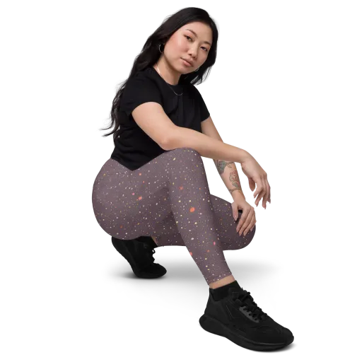 Plum Comet on a Leggings with Pockets