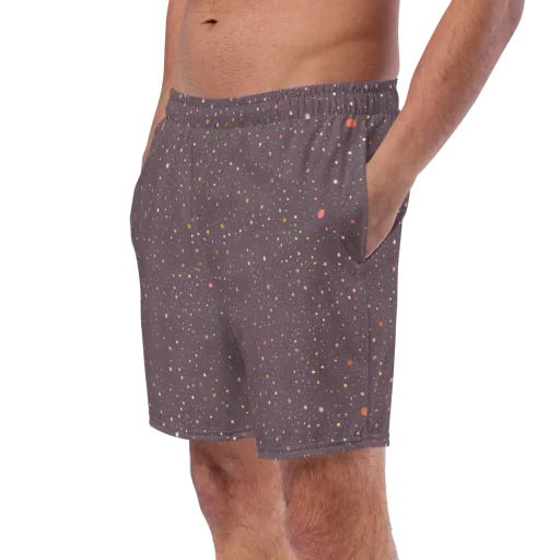 Plum Comet on a Swim Trunks