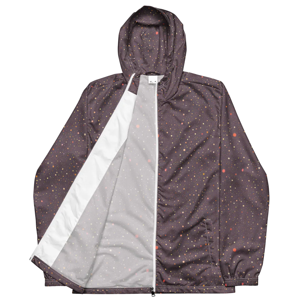 Plum Comet on Men's Windbreaker — Front