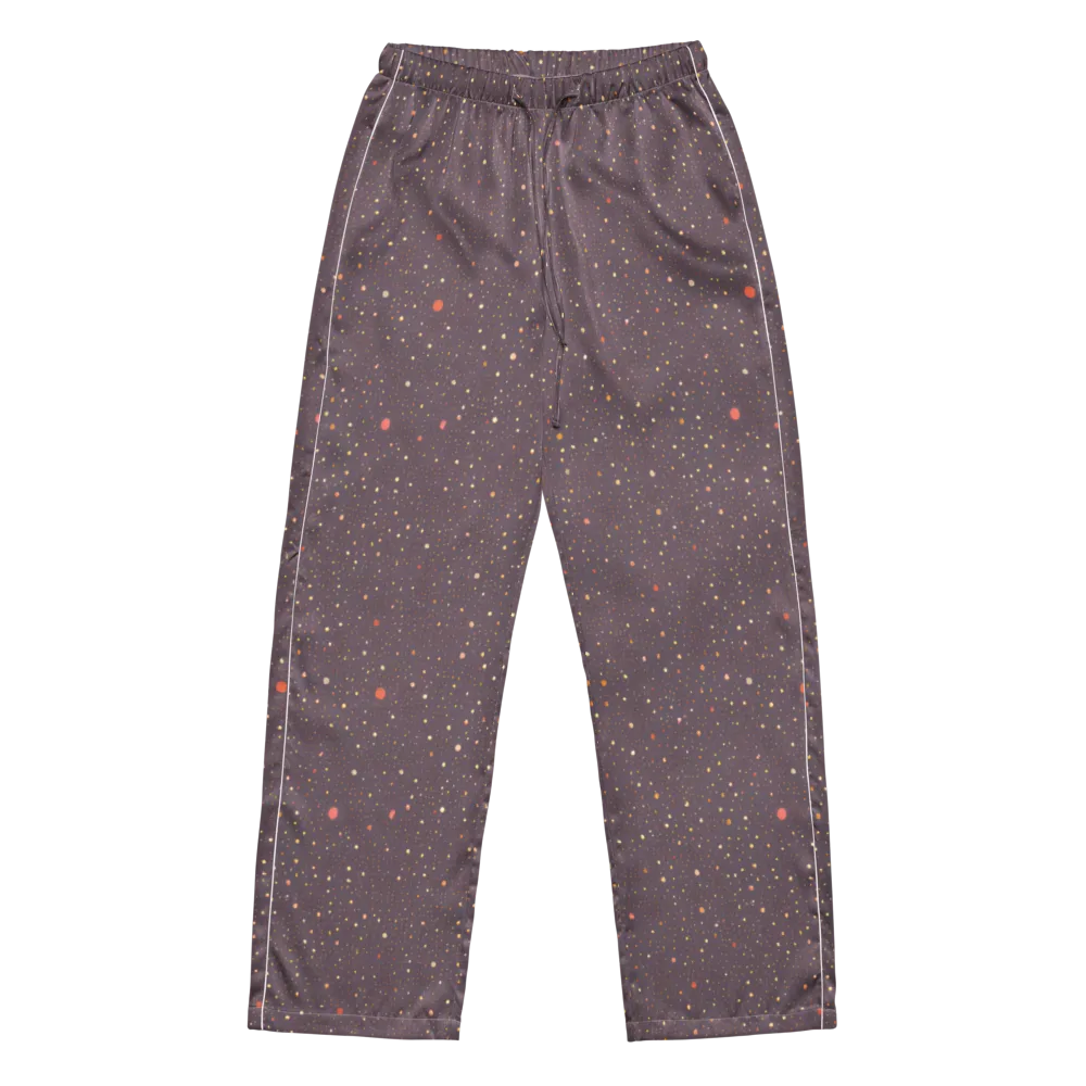 Plum Comet on Women's Pajama Pants — Front