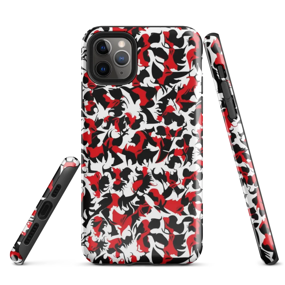 Crimson Inkblot on Tough Case for iPhone® — Front