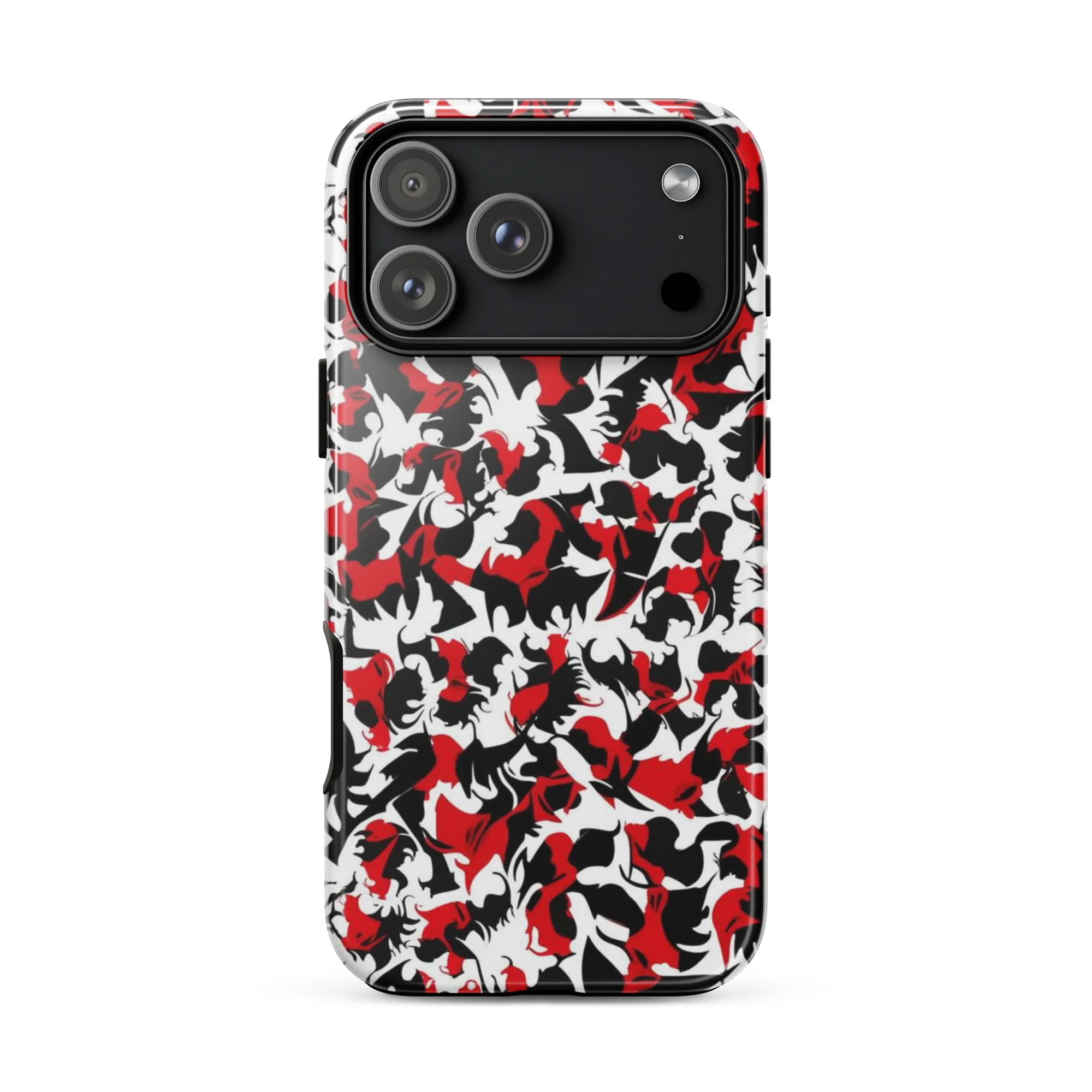 Crimson Inkblot on Tough Case for iPhone® — Front