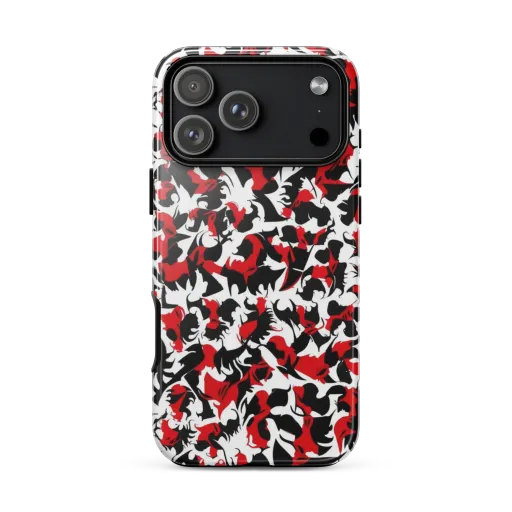 Crimson Inkblot on a Tough Case for iPhone®