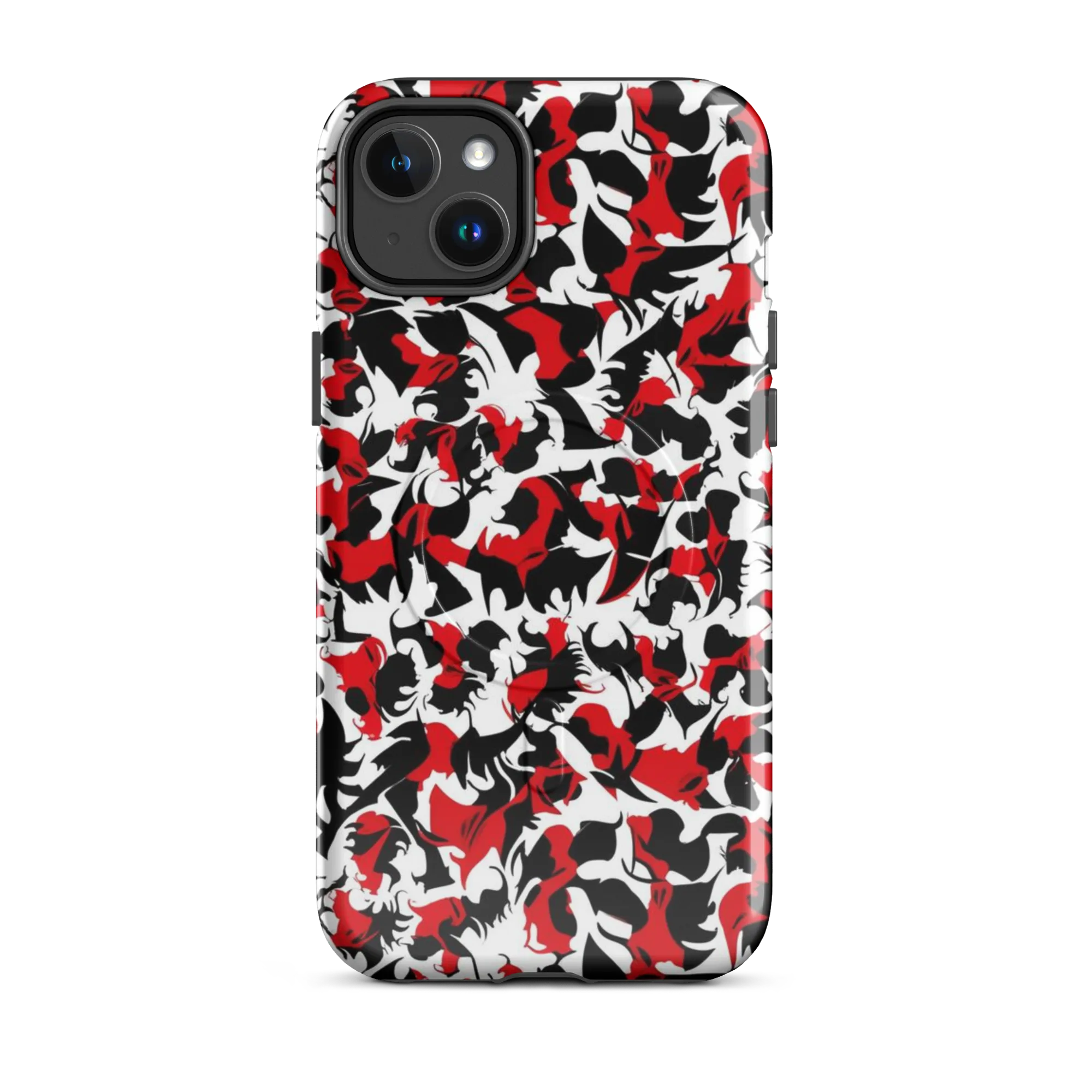 Crimson Inkblot on MagSafe Tough Case for iPhone® — Front