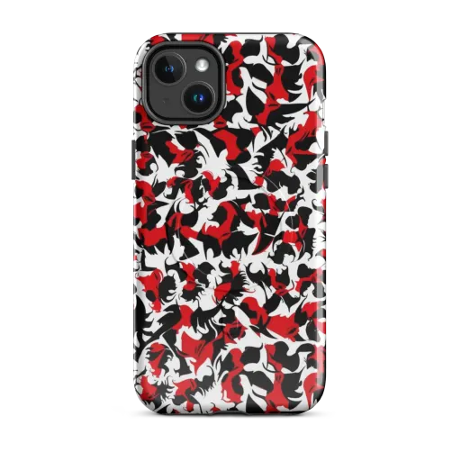 Crimson Inkblot on a MagSafe Tough Case for iPhone®