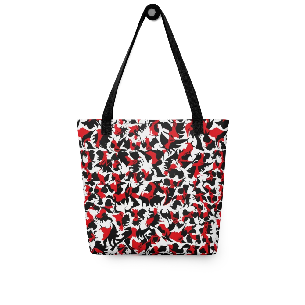 Crimson Inkblot on Tote Bag — Front