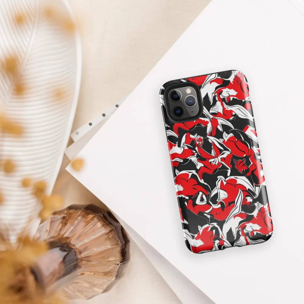 Crimson Nocturne on Tough Case for iPhone® — Front