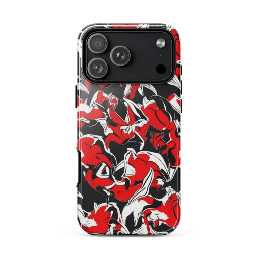 Crimson Nocturne on a Tough Case for iPhone®