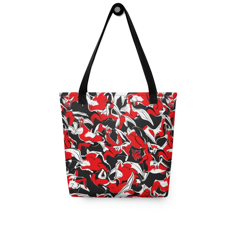 Crimson Nocturne on Tote Bag — Front