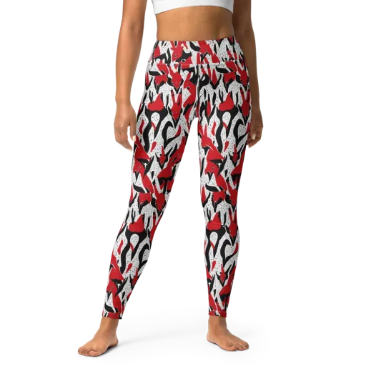 Redline Safari on a Yoga Leggings