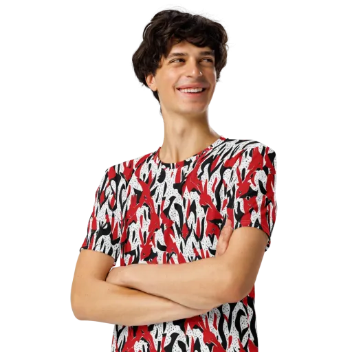 Redline Safari on a Men's Crew Neck T-Shirt